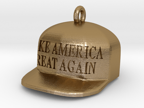 Make America Great Again charm in Polished Gold Steel