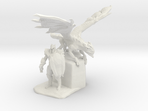 Dragon Knight in White Natural Versatile Plastic