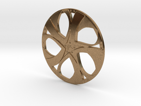 Wheel in Natural Brass