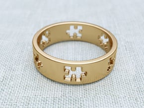 Puzzle Ring in 14K Yellow Gold: 8.5 / 58
