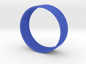 Abstract Bracelet (77 mm-diameter) in Blue Processed Versatile Plastic