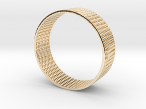 Abstract Bracelet (77 mm-diameter) in 14K Yellow Gold
