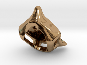 Foxhead Medallion in Polished Brass