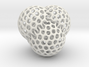 4 intersecting spheres in White Natural Versatile Plastic