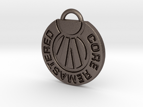 Core Remastered Pendent in Polished Bronzed Silver Steel