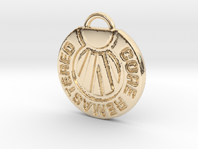 Core Remastered Pendent in 14k Gold Plated Brass