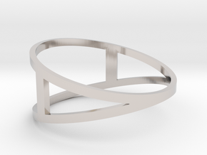 The A Ring in Rhodium Plated Brass: 7 / 54
