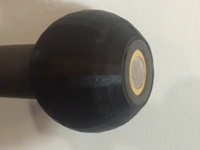 Acoustic Sphere (19mm mic) (40mm diameter) in Black Natural Versatile Plastic