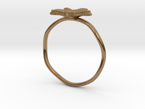 Starfish ring in Natural Brass: 8.5 / 58