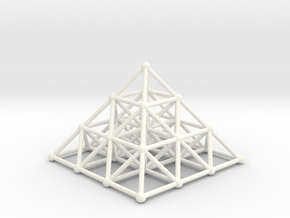 Pyramid Matrix - 3x3 Grid in White Processed Versatile Plastic