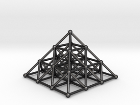 Pyramid Matrix - 3x3 Grid in Polished and Bronzed Black Steel