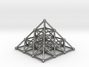 Pyramid Matrix - 3x3 Grid in Polished Silver