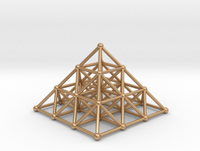 Pyramid Matrix - 3x3 Grid in Polished Bronze