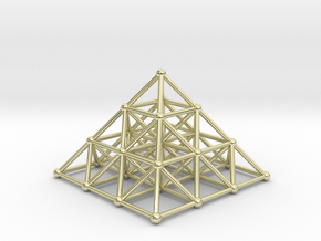 Pyramid Matrix - 3x3 Grid in 14K Yellow Gold