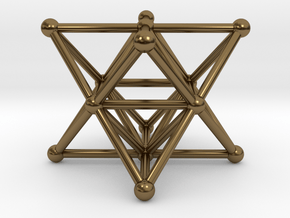 Merkaba - Star tetrahedron in Polished Bronze