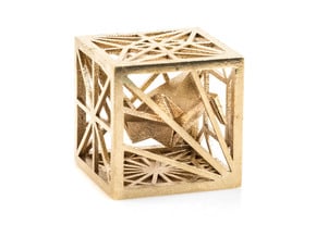 Origami Cubed Bases in Natural Brass