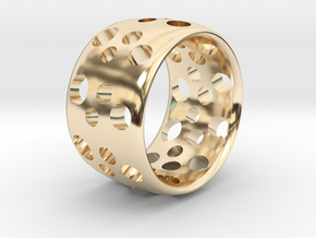 Polar O Ring in 14k Gold Plated Brass