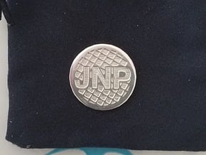 Personalized Golf Ball Marker in Polished Silver