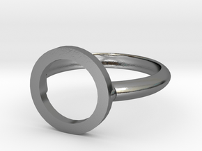 O Ring in Polished Silver