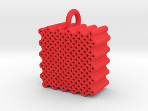 Hive Pendant in Red Processed Versatile Plastic