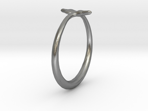 Cygnus Olor Swan Ring 6 in Natural Silver
