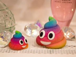 Rainbow Poop (small) in Full Color Sandstone