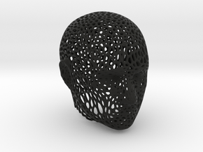 Voronoi Head in Black Natural Versatile Plastic