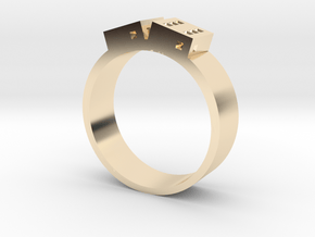 D6 Band in 14K Yellow Gold