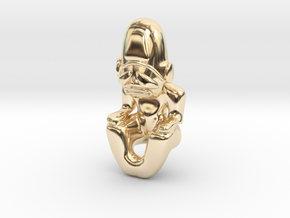 Artifact 9 in 14k Gold Plated Brass