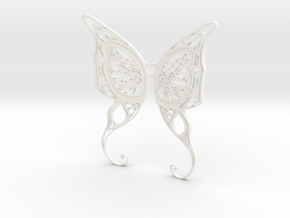 Butterfly Wings- Alternate version in White Processed Versatile Plastic
