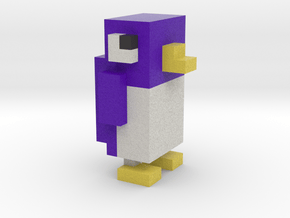 Pixel-art Penguin in Full Color Sandstone