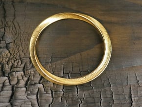 Delicate Bangle in Polished Gold Steel