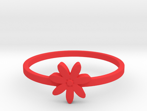 Flower  in Red Processed Versatile Plastic: 10.75 / 63.375