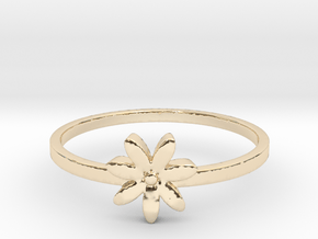 Flower  in 14K Yellow Gold: 5.5 / 50.25