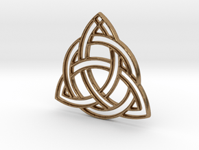Celtic Pendant in Natural Brass