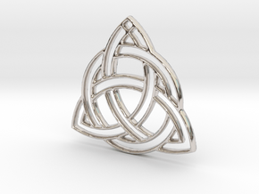 Celtic Pendant in Rhodium Plated Brass
