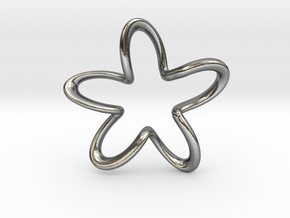 Flower in Polished Silver