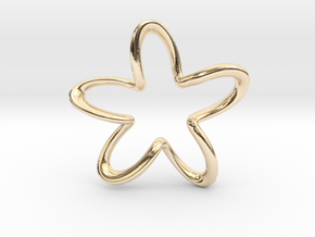 Flower in 14K Yellow Gold