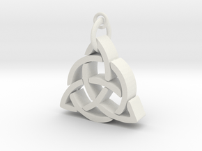 CelticKnot necklace in White Natural Versatile Plastic