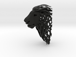 Lion S in Black Natural Versatile Plastic