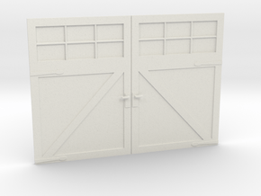 1:24 Scale Settlers Garage Door in White Natural Versatile Plastic