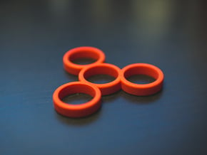 The Absolute - Fidget Spinner in Red Processed Versatile Plastic