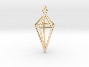 Geometric Necklace #L in 14K Yellow Gold
