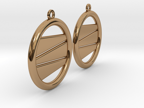 Earring GP Pair in Polished Brass