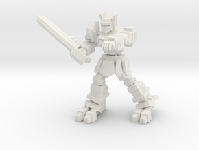 Knight K1A7 alternate pose 2 in White Natural Versatile Plastic