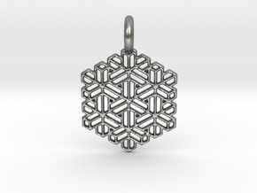 Snow Crystal in Natural Silver