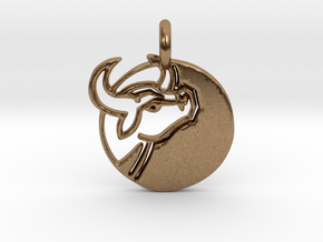 Astrology Zodiac Taurus Sign in Natural Brass