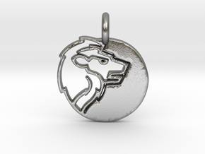 Astrology Zodiac Leo Sign in Natural Silver