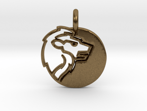 Astrology Zodiac Leo Sign in Natural Bronze
