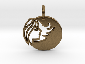 Astrology Zodiac Virgo Sign in Natural Bronze